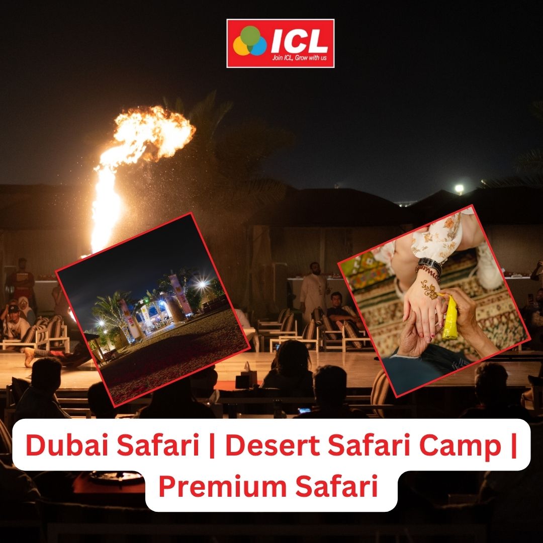 ICL Tours offers a range of timing options for their premium safari packages. Whether you prefer a morning adventure with bright golden dunes, a sunset escape, or a starlit overnight stay in the desert, there’s a package designed for your schedule. Check available timings and book your spot now at https://icltours.ae